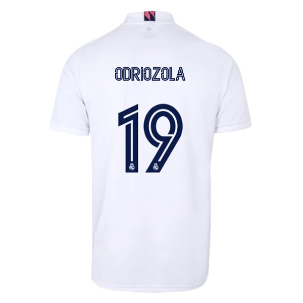 Camiseta Real Madrid Primera Equipación NO.19 Odriozola 2020-2021 Blanco